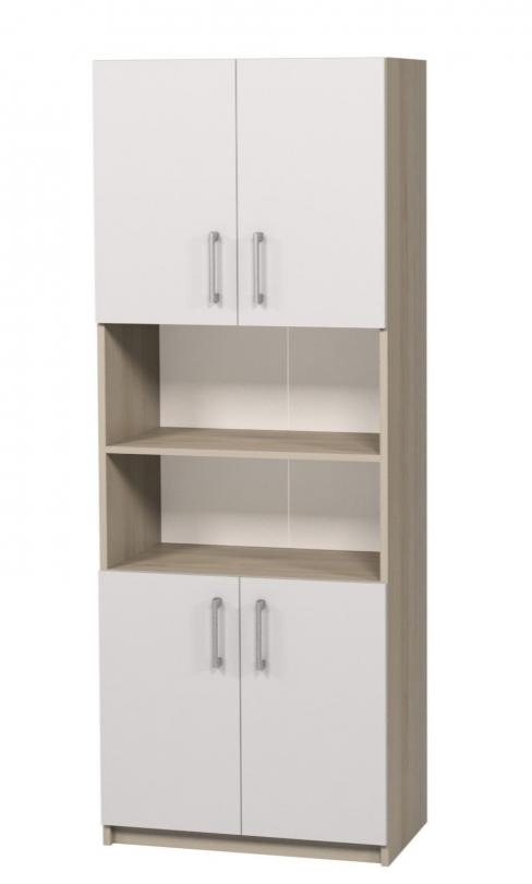 Шафа напівзакрита з чотирма дверцятами,для офісів, кабінетів,навчальних закладів, (АЛМАНТ), 702х405х2115 мм.